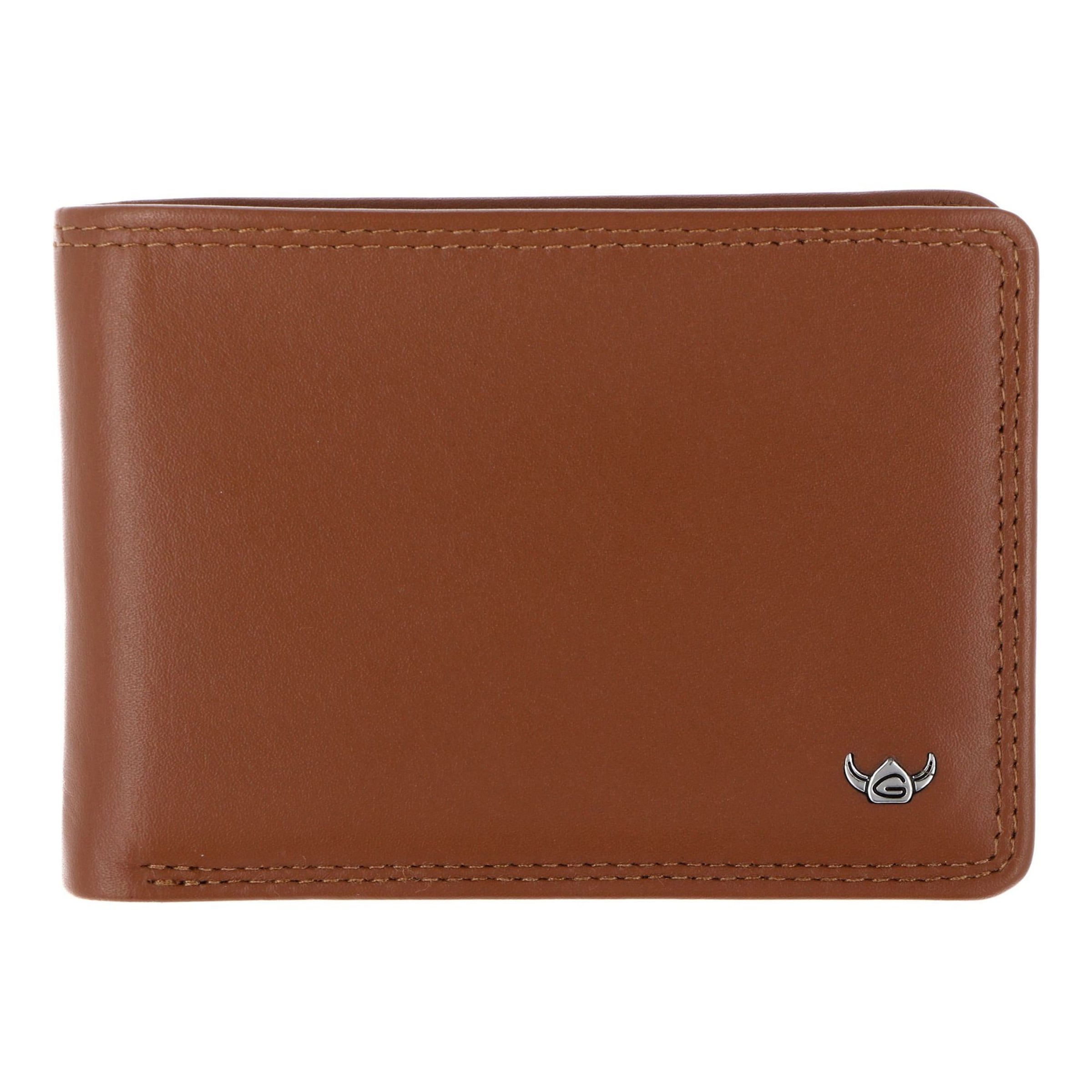 Porte-monnaies 'Polo' GOLDEN HEAD en marron : devant