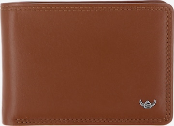 Porte-monnaies 'Polo' GOLDEN HEAD en marron : devant