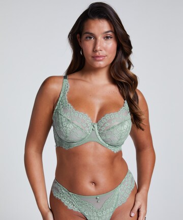 Hunkemöller T-shirt BH 'Daisy' in Groen: voorkant