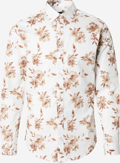 Jack & Jones Premium Košulja 'JPRBLamonaco' u kestenjasto smeđa / moka smeđa / bijela, Pregled proizvoda