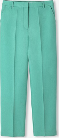 Regular Pantalon à pince Ipekyol en vert : devant