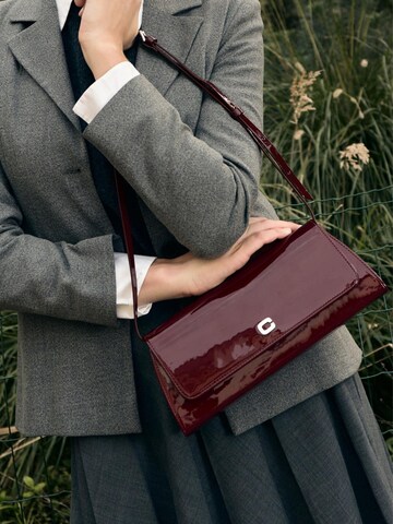 Carel Handtas 'Carel Paris Sacs À Main Place De La Madeleine Cuir Rouge' in Rood
