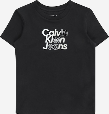 melns Calvin Klein Jeans T-Krekls: no priekšpuses