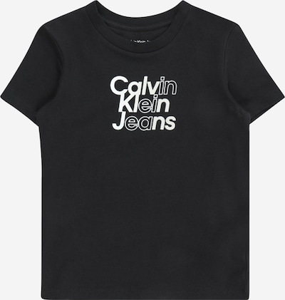 Calvin Klein Jeans Μπλουζάκι σε μαύρο / λευκό, Άποψη προϊό�ντος