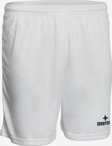 DERBYSTAR Regular Workout Pants in White: front