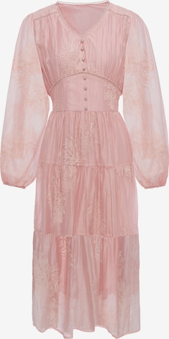 Usha Jurk in Roze: voorkant
