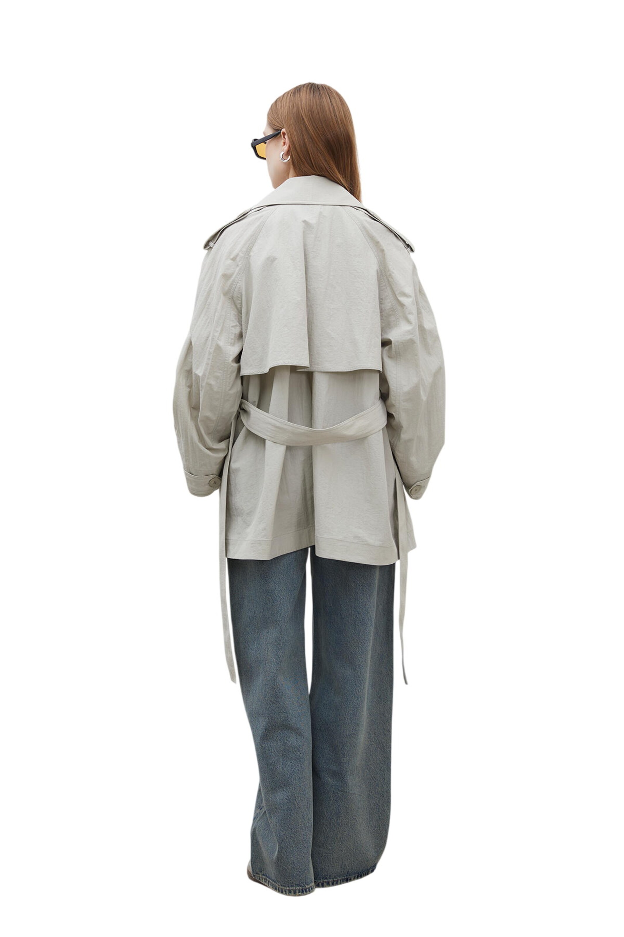 MANUKA Between-Seasons Coat in Green