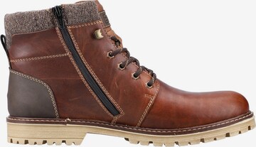 Rieker Lace-Up Boots in Brown