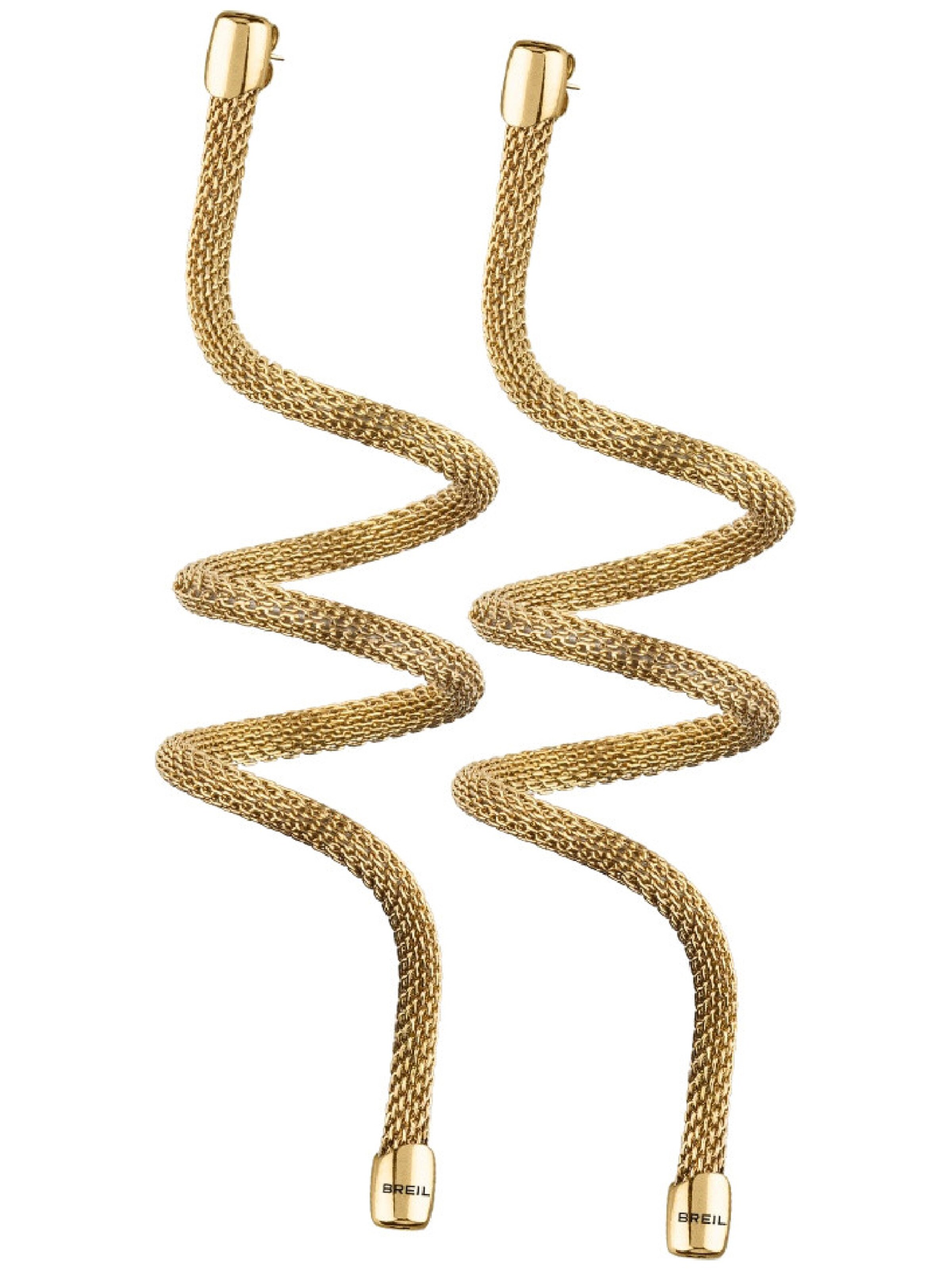 Boucles d'oreilles Breil en or : devant