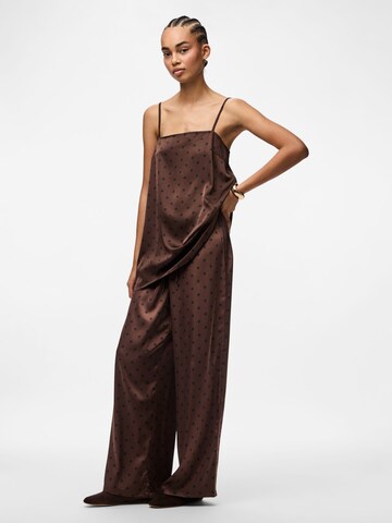 PIECES Wide Leg Bukser 'PCJYTTA ' i brun