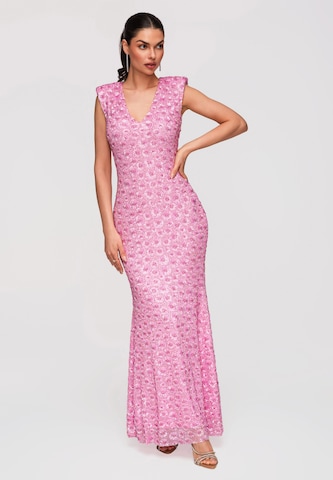 Ombre Evening dress in Pink: front