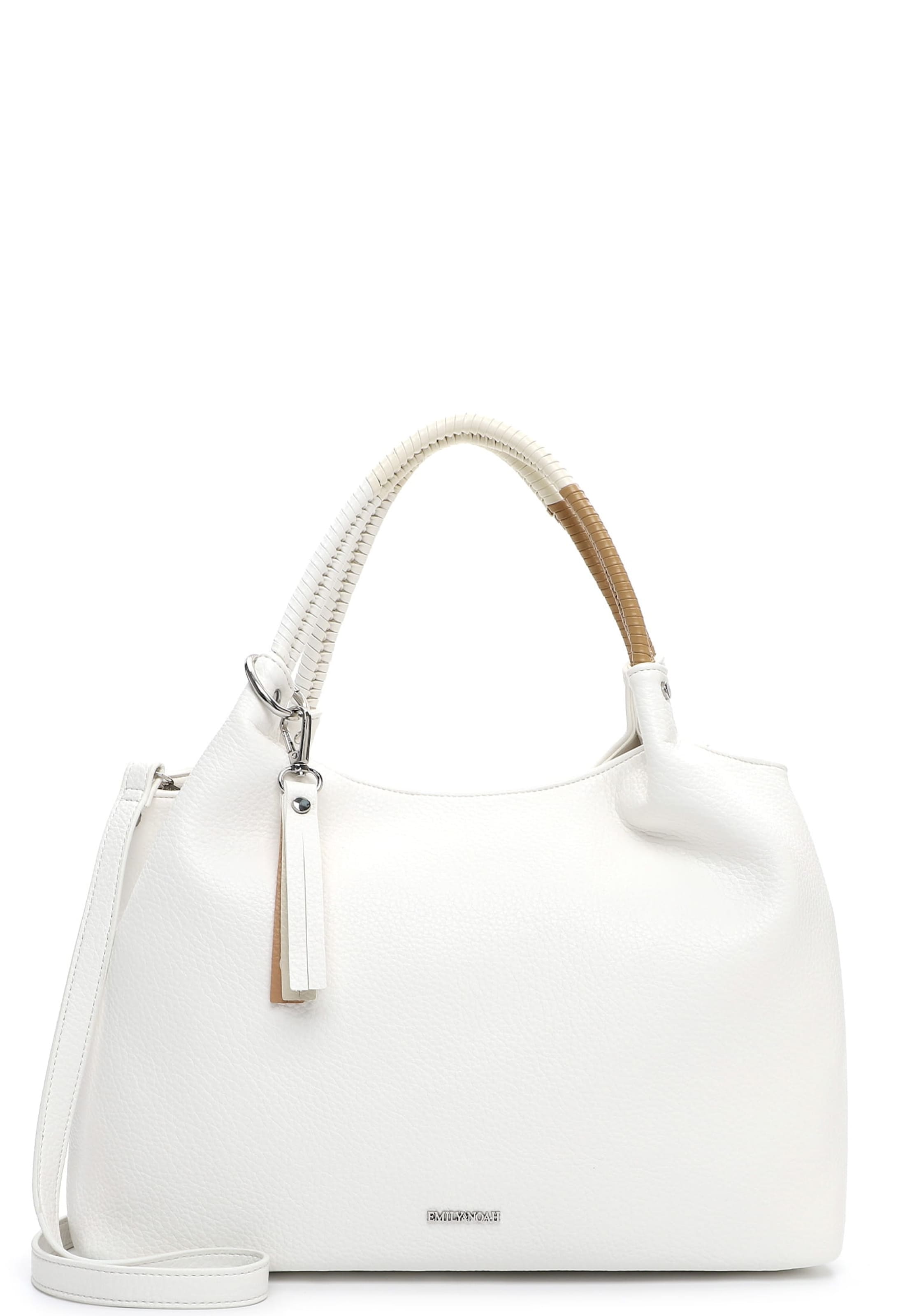 Borsa a mano 'Jeanine' di Emily & Noah in bianco: frontale