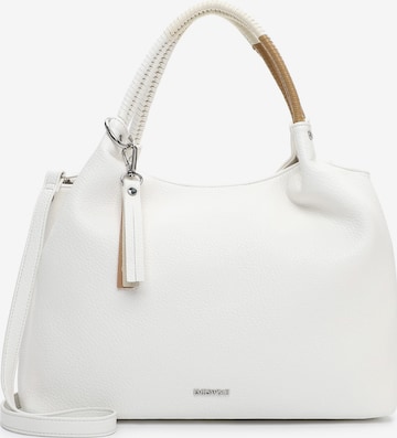 Borsa a mano 'Jeanine' di Emily & Noah in bianco: frontale
