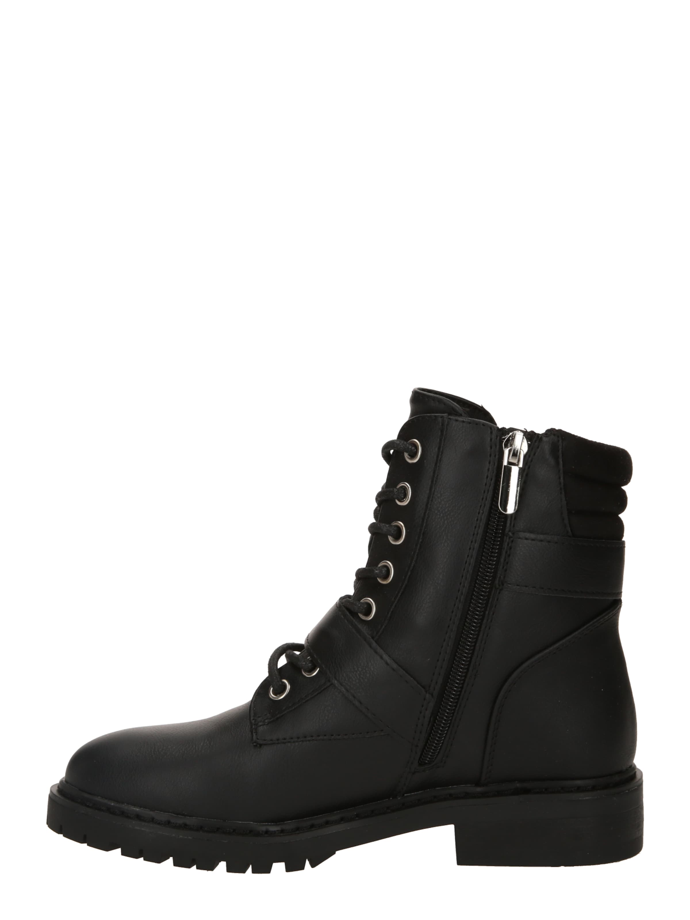 Bottines à lacets 'Hermine' ABOUT YOU en noir