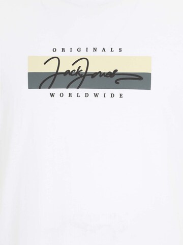 Jack & Jones Plus Shirt 'JORFrederiksberg' in White