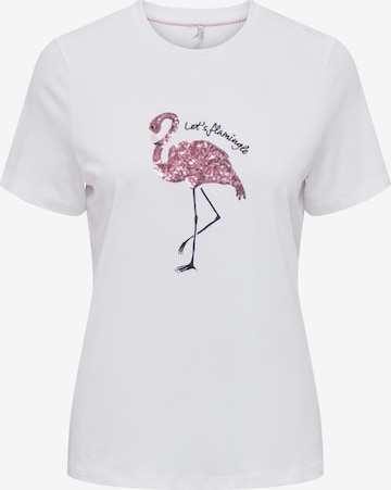 ONLY - Camiseta 'KITA' en blanco: frente