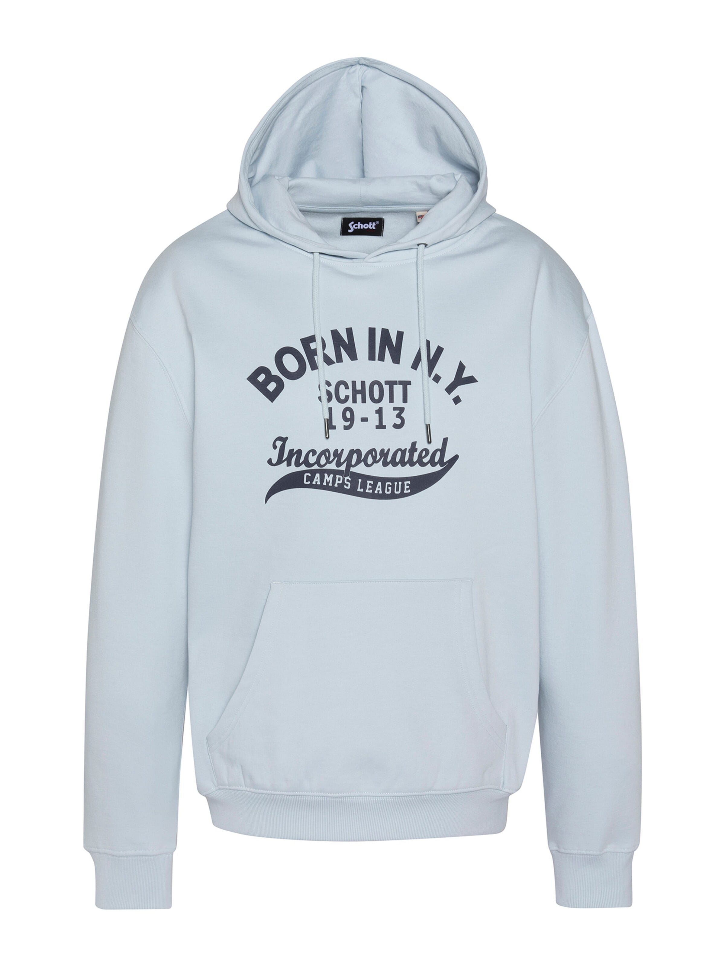 Schott NYC Sweatshirt in Blue: front