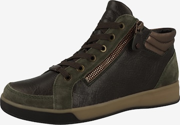 ARA High-Top Sneakers in Green: front