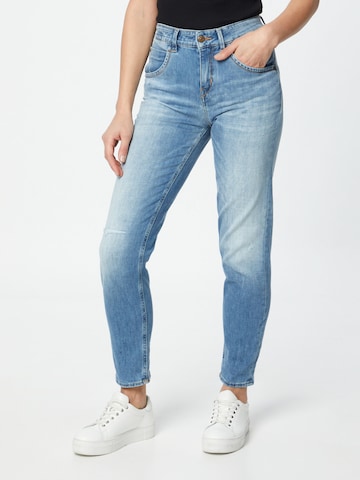 DRYKORN Slimfit Jeans 'LIKE' in Blauw: voorkant