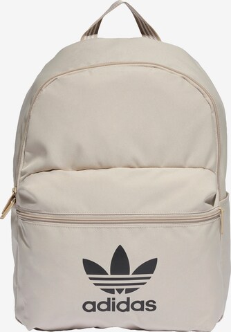 Sac à dos 'Adicolor' ADIDAS ORIGINALS en beige : devant