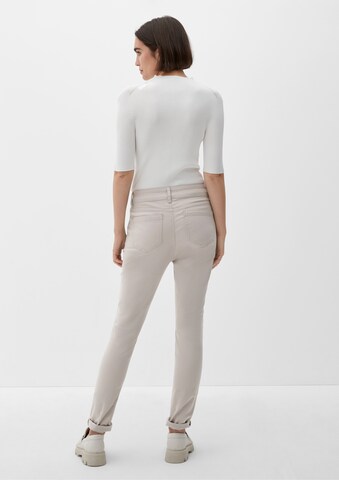 s.Oliver BLACK LABEL Skinny Broek in Beige