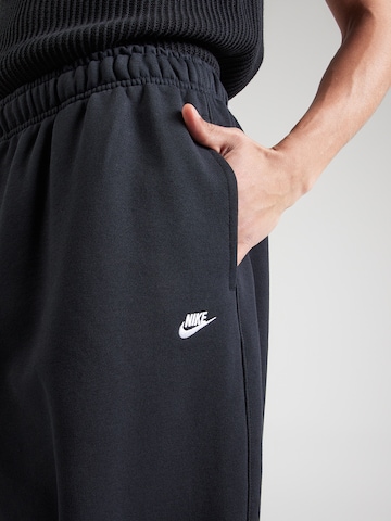 Nike Sportswear Loose fit Trousers 'CLUB OS' in Black