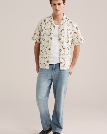 Comfort fit Camicia di WE Fashion in beige