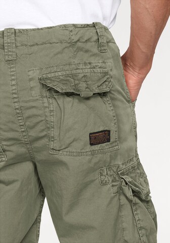 ALPHA INDUSTRIES Regular Cargo Pants 'Jet' in Green