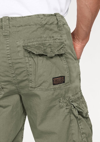 ALPHA INDUSTRIES Regular Cargo trousers 'Jet' in Green