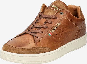 PANTOFOLA D'ORO - Sapatilhas baixas 'Bellagio' em castanho: frente