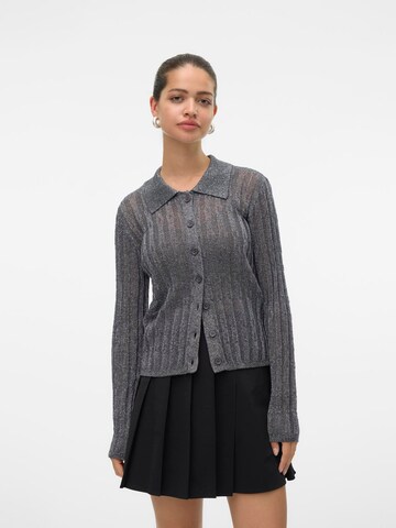 VERO MODA Πλεκτή ζακέτα 'VMMiles' σε γκρι: μπροστά