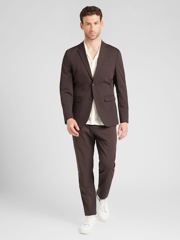 SELECTED Slim fit Suit 'SLHLIAM' in Brown: front