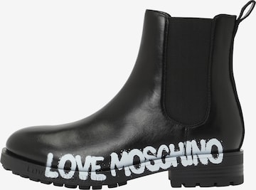 Boots Love Moschino en noir : devant