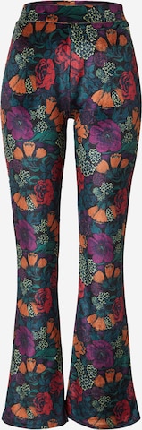 Colourful Rebel Flared Broek 'Jolie' in Gemengde kleuren: voorkant