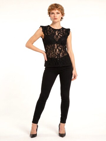 Alexa Dash Top in Schwarz