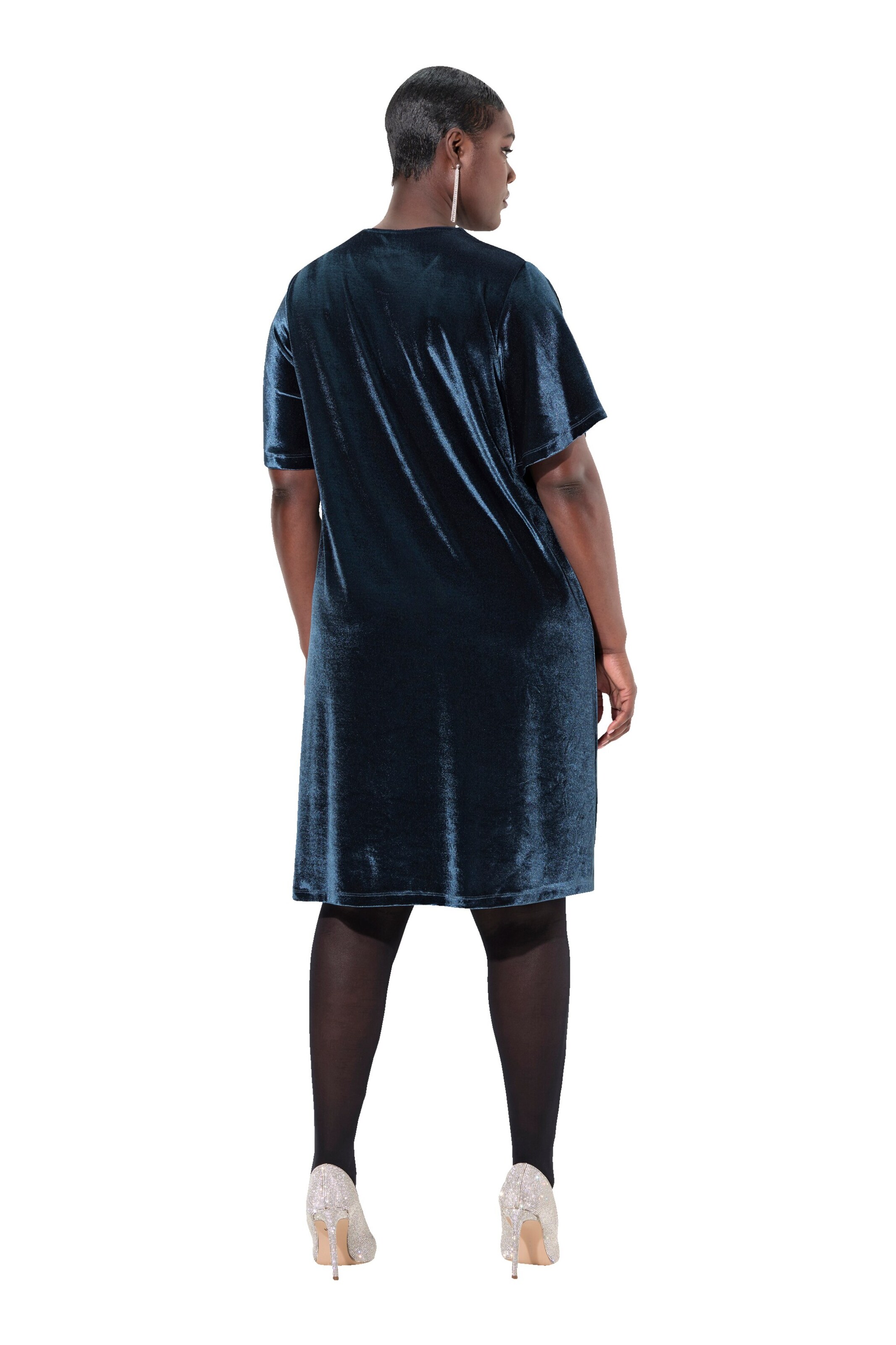 Ulla Popken Cocktailkleid in Blau