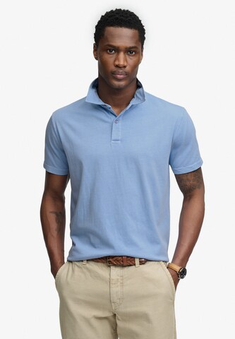 Superdry & Co Super Slim Fit Shirt 'Essential' in Blue: front