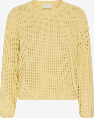 Kaffe Sweater 'KASolar' in Yellow: front