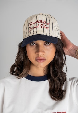 Casquette Prohibited en blanc : devant