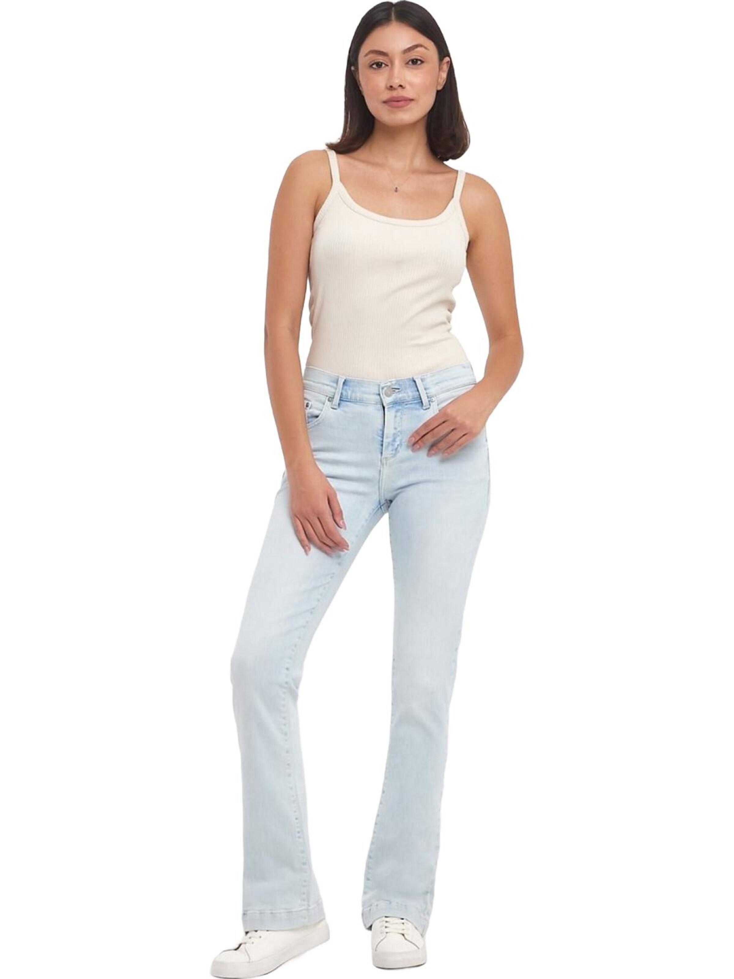 LTB Jeans - Vaquero 'LTB Jeans Fallon Mid Waist Piece Leg Jeanshose' en azul: frente