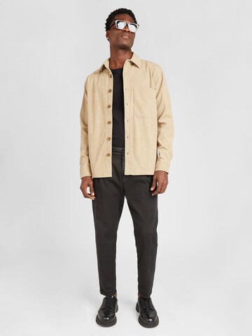 Only & Sons Regular fit Skjorta 'TILE' i beige