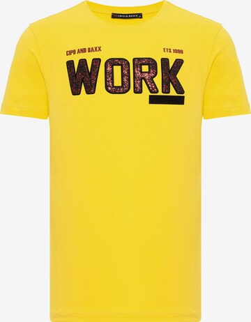 CIPO & BAXX Shirt in Yellow: front