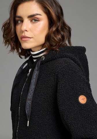 KangaROOS Fleecejacke in Schwarz