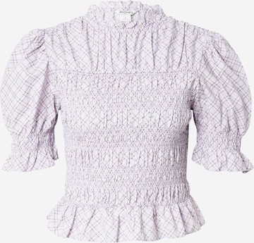 Monki Bluzka w kolorze fioletowy: przód