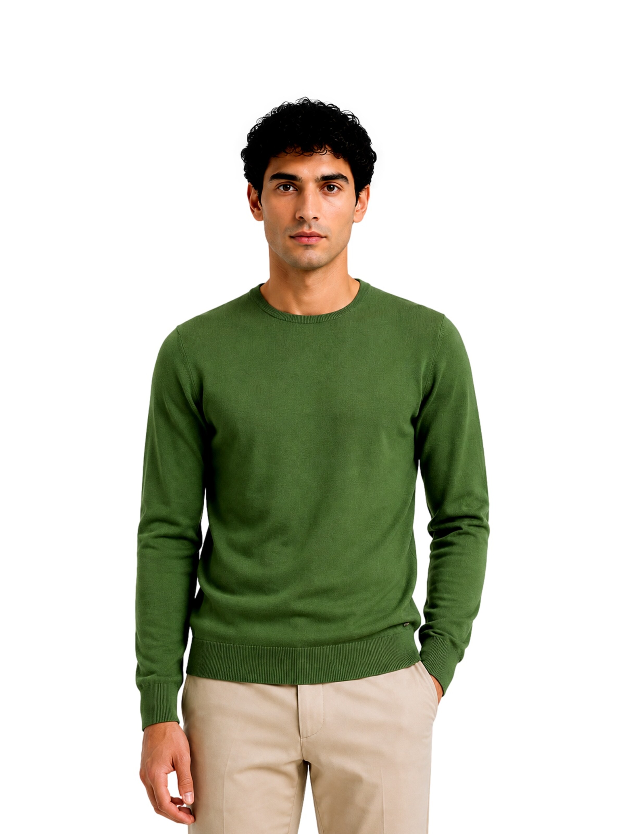 Pull-over Ragman en vert : devant