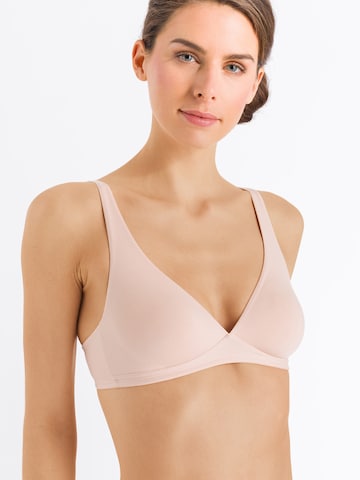 Hanro Triangle Bra 'Sensation' in Beige: front