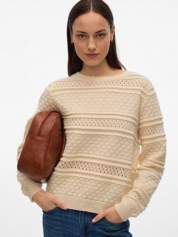 VERO MODA Sveter 'VMLEO' - Béžová