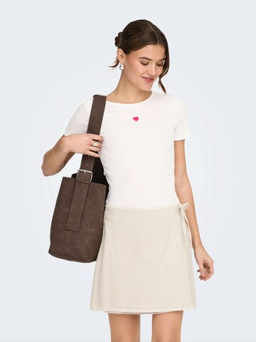 Tricou 'ONLELVA JUNE' de la ONLY pe alb