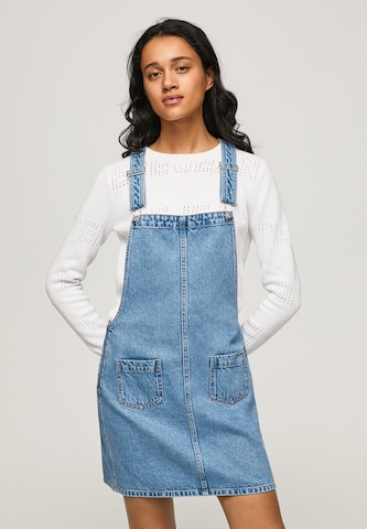 Pepe Jeans Overall Skirt 'VESTA' in Blue: front