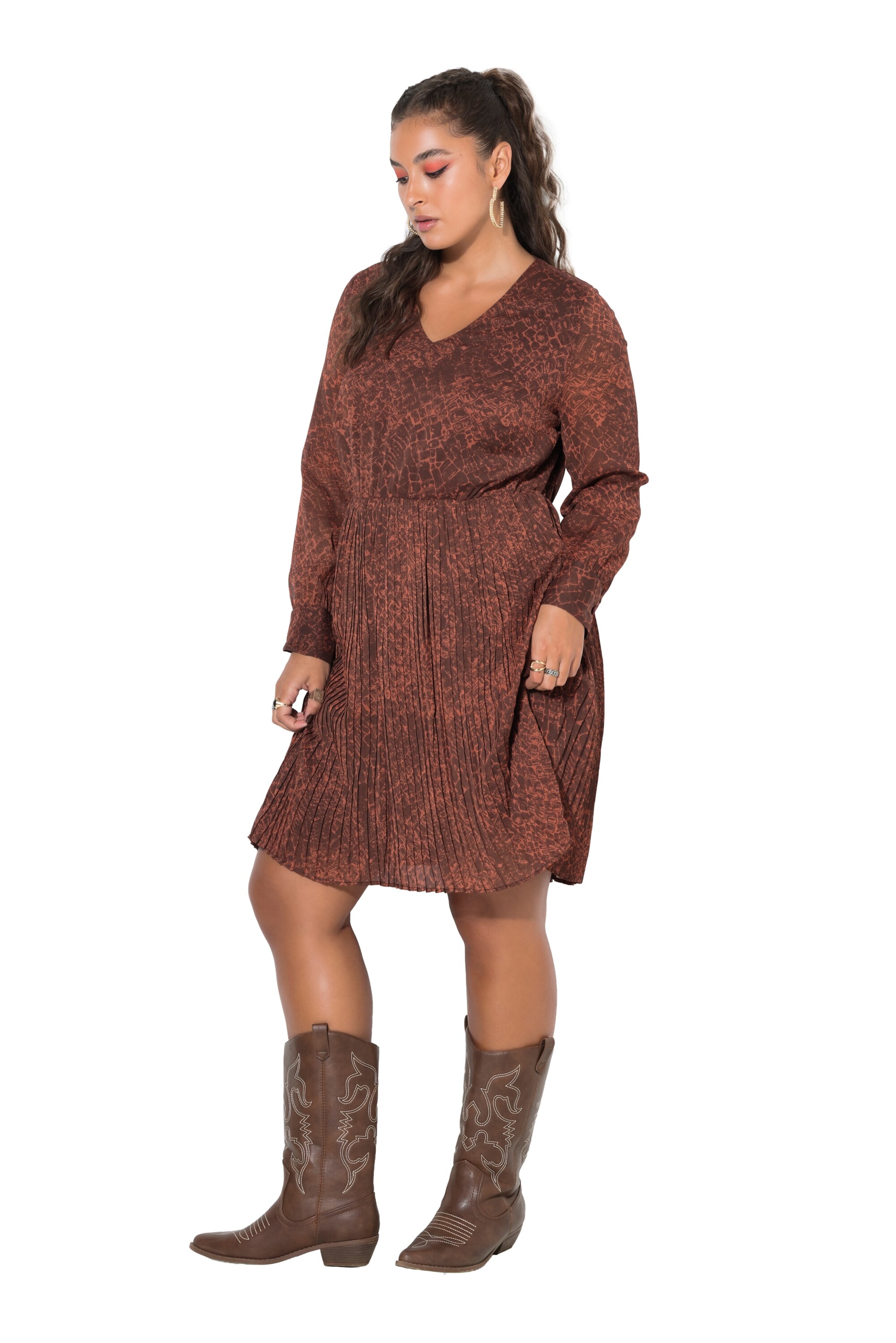 Studio Untold Dress in Brown